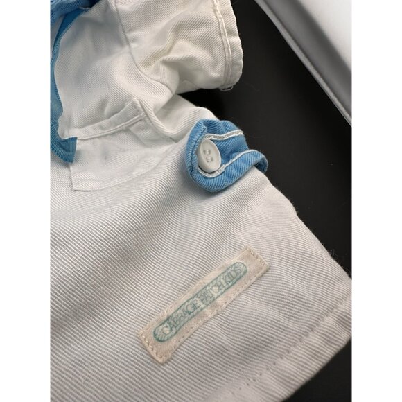 Vtg 1983 Cabbage Patch Kids Coleco Boys White Light Blue Sailor Suit Romper Doll - Picture 8 of 16